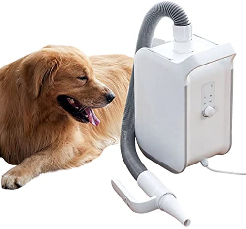PRUJOY Soffiatore d'Acqua Silenzioso e Intelligente, aspirapolvere, Controllo Touch LED, toelettatura Animali Domestici, per Cani, Gatti e Altri Animali