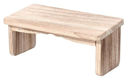 Qianly Klappbare Meditationsbank, Kniender Hocker, Stuhl Zum Sitzen, Bequemer, Stabiler Yoga Hocker, Gebetsbank für Achtsamkeitsübungen, Hellbraun