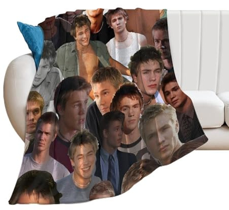 Chad Michael Murray Coperta ultra morbida in flanella leggera, per divano, letto, per tutte le stagioni, 100 x 130 cm