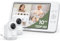 bonoch 10 Zoll Babyphone mit 2 Kameras, 720P HD Quad-Split-Bildschirm 10000mAh Akku Video Babyphon, Quad-Split-Bildschirm, Nachtsicht, beidseitige Audiofunktion, Remote-PTZ, VOX-Modus, 8 Schlaflieder