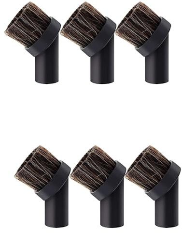 Haopeuk 6 Pieces Vacuum Cleaner Attachment Soft Horsehair Bristle Dusting Brush Vacuum Replacement,Cleaning Tools,Inner dia 32mm