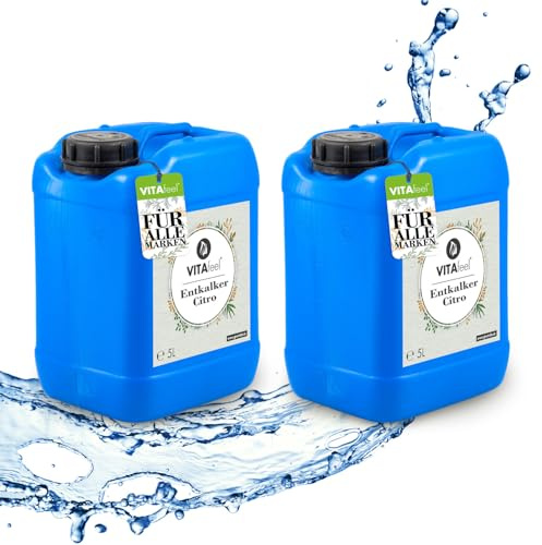 VitaFeel - Descalcificador universal de 10 litros, concentrado para cafeteras automáticas y cafeteras de todos los tipos, uso universal para limpieza de aparatos, disolvente de cal para una limpieza