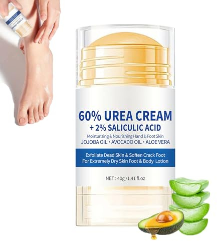 Hydrating and Anti-Cracking Foot Cream, Urea-Creme für Füße, Feuchtigkeitsspendende Anti-Riss-Fußcreme, Fußpflege Fschrundensalbe Füße für Trockenheit und Rissbildung (1)