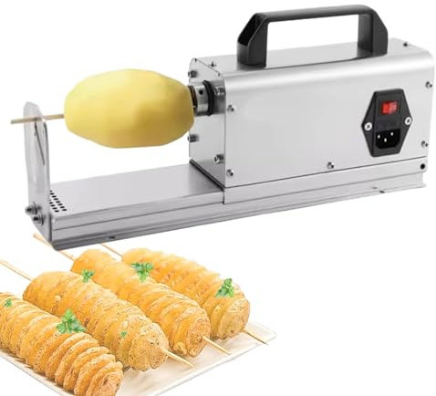 Cortadora De Papas En Espiral, Cortadora De Papas Comercial, Cortadora De Papas En Espiral EléCtrica Tornado, MáQuina Para Papas Fritas, Cortadora De Papas De Acero Inoxidable,110V