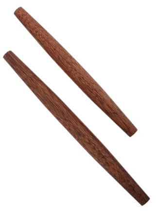 KOCKSHION 2pezzi Rotella Per Impastare in Legno Strumenti Da Cucina Per Stendere La Pasta e Premere Per Ravioli Design Versatile Comoda Impugnatura