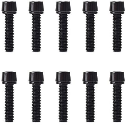5x20mm/M6x20mm Bicycles Stem Screw Bolts with Spacer Bike Handlebar Part Bike Disc Brake Caliper Bolts Bike Stem Bolts