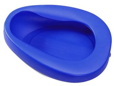 Beaupretty 2pezzi Padella Per Addensata Per Anziani Paralizzati Costretti Padella Per in Plastica Per Wc Blu