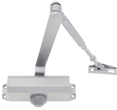 Chiudiporta automatico idraulico regolabile in lega di alluminio per porte residenziali da 25-35 kg - facile installa soluzione domestica silenziosa