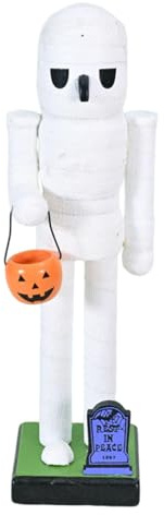 TAIZhiChen Decorazione natalizia per la statuina dello Schiaccianoci di Halloween, soldato dello Schiaccianoci di Natale per bomboniere, Mummia