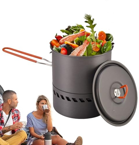 Fornello da Campeggio | Accessorio da 1.5 Litri per Stufa da Esterno,Accessorio da Cucina per Viaggi in Auto - per Escursionismo Outdoor Picnic Famiglia Studenti Adulti Uomini Donne Trekking