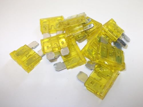 10 Pack 20 Amp Standard Blade Fuses for Leisure Vehicle, Caravan, Campervan Fuse 20A