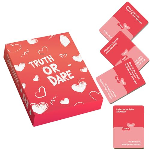 Gioco di carte per coppie, mazzo di conversazioni romantiche, 50 idee divertenti per appuntamenti notturni con domande giocose, bomboniera interattiva, coinvolgente, ideale per gli amanti di San