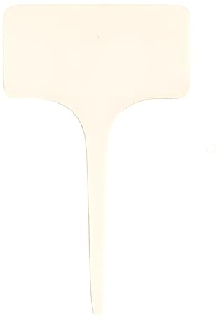 Kronabelle 100 Pcs Plant Labels for Outdoor Garden, T-Type Garden Markers, Reusable Plant Tags 3.9 X 2.4 in, 2 Mm Thick