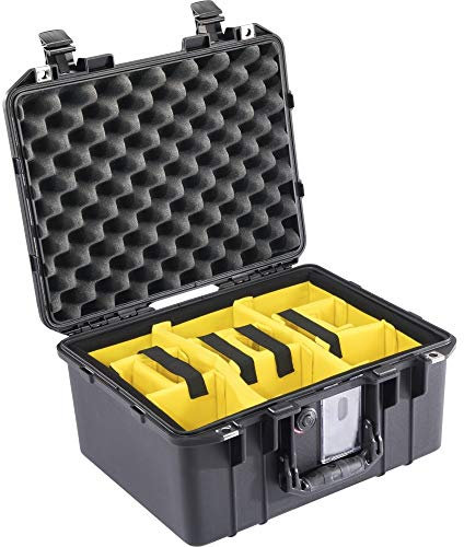 Peli Air Case 1507 schwarz, mit Einteilungssystem, Divider Set, Fotokoffer, Schutzkoffer, wasserdicht, staubdicht, IP67
