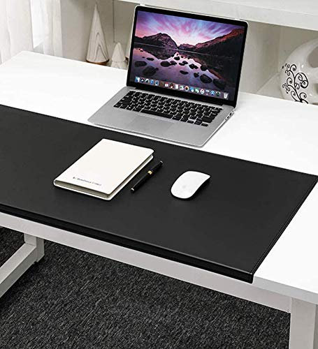 Ergonomisch Schreibtischunterlage mit Kantenschutz,Kunstleder,erweiterte rutschfeste Büro Schreibunterlage-Schreibtischauflage-Schreibmatte,Laptop-Tastatur Mauspad,Tischunterlage