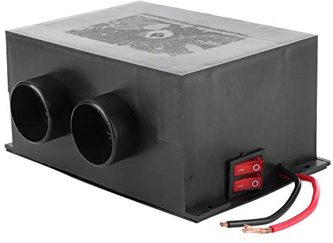 Desempa?ador de coche, 12V 600W Calentador de coche 2 orificios Calentador de calentamiento rápido de invierno portátil Eliminación de escarcha Accesorios interiores de automóvil universales silencios