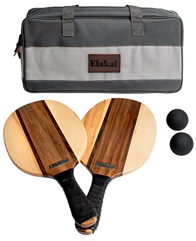 Elakai Outdoor Games for Adults and Family Premium Carry Bag Included Paddle Ball Set