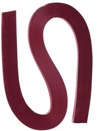 PATIKIL 120Stk Quilling Streifen Papier 3/8(10mm) 54cm Origami Papier Quillstreifen für Kunstgewerbe Handarbeit Weihnachten Burgundisch Rot