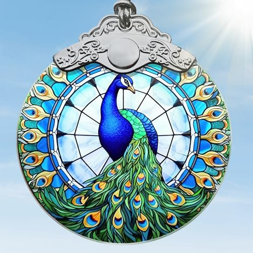 Pfau Weihnachtsschmuck, Jocidea Pfau Ornamente für Weihnachtsbaum, Pfau Weihnachtsdekoration, Pfau Liebhaber, Pfau Geschenke