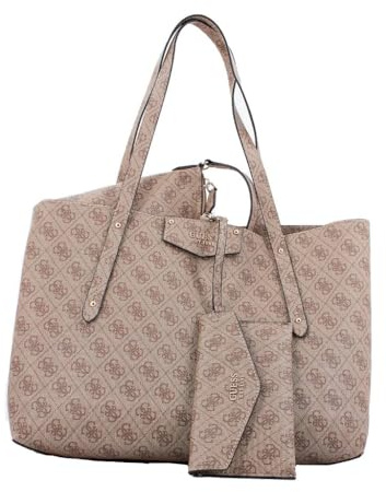 GUESS Eco Brenton Tote Latte Logo