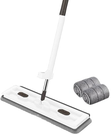 Ziurmut Mopa de Microfibra para Suelos laminados, Limpieza de Suelos laminados, 360 Grados, Accesorio de Limpieza para Suelos laminados, Pared, Polvo, Madera Dura, cerámica, Azulejos