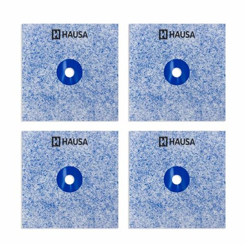 HAUSA Wandmanschette PRO3 150x150mm wasserfeste Abdichtung unter Fliesen elastische Manschette für Verwendung mit Flüssigfolie dauerhafte Rohrabdichtung für Sanitär Bad Dusche Rohrmanschette 4Stk