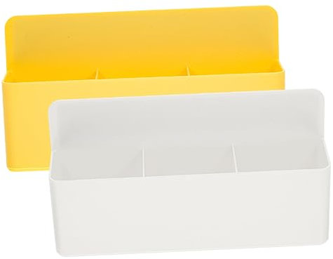 EXCEART 2st Magnetische Aufbewahrungsbox Magnetischer Kühlschrank-organizer Halter Für Whiteboard-marker Magnetischer Stift-organizer Whiteboard-zubehör An Der Wand Montiert Pp Stifthalter
