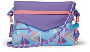 Satch Clutch kleine Umhängetasche Schminktasche mit Kordelzug und Spiegel für Teenager