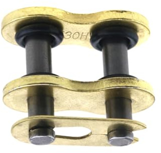 OTOTEC 530 Eslabón de Cadena Anillo en X Dorado Remache de Cadena Eslabón de Conexión Piñones de Motocicleta Accesorio de Piezas de Repuesto Compatible con Did 530VX G Y B530VX Cadenas
