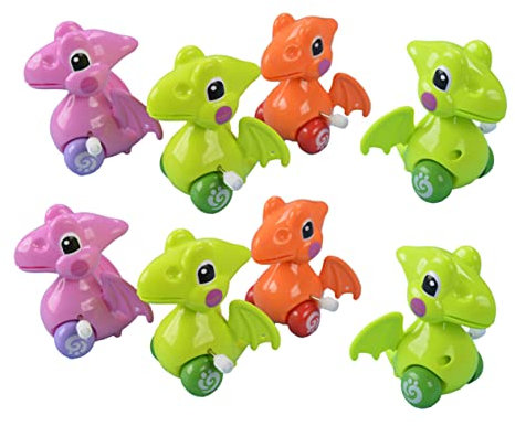 Alasum 8stücke Dinosaurier Spielzeug Teiliges Aufziehspielzeug Für Junge Mädchen Bunte Dino-Modelle Interaktive Lernspielzeuge Für Jungen Und Mädchen Fördert Kreatives Spielen Und