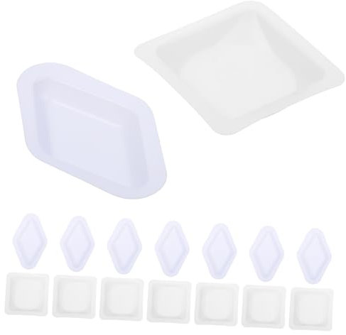 BUGUUYO 100pièces Plateaux De Pesée Plastique Avec Bords Chanfreinés Légers Et Compacts Pour Laboratoire Bateaux Et Plaques Pesées Pour Poudre Maniement Précis Et Pratique