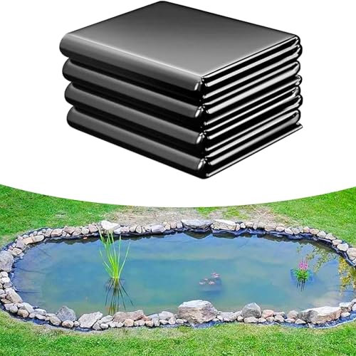 Rivestimento impermeabile per laghetto in HDPE, spessore 20 mm, resistente e flessibile, per laghetti da esterni, stagni per pesci koi, cascate, ruscelli e giardini acquatici, 9 x 15 m