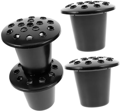 Ciieeo 4piezas Arreglo Floral Sacrificio Jarrón De Cementerio Conmemorativo Maceta De Plástico Orificios Contenedor para Flores Floreros Conmemorativos para Tumbas Soportes para Arreglos