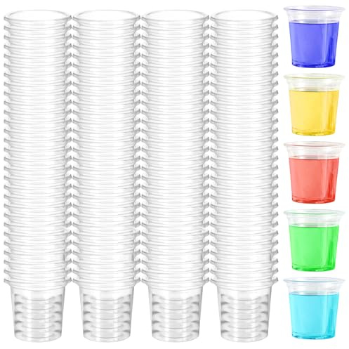 RUIBIXING Schnapsgläser Plastik 400 Stück, Schnapsbecher Plastik 2cl/20ml Shotgläser Wiederverwendbarer