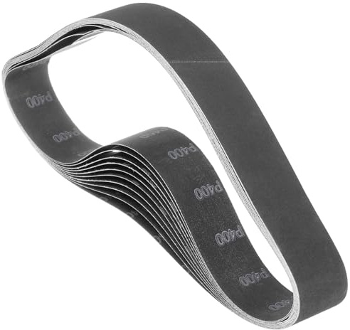 Kozelo 15 Stück Schleifbänder 1 x 30 Zoll Schleifband Schleifpapier | Siliciumcarbid, 400 Körnung, Für Bandschleifer Metallschleifen Holzverarbeitung Schweißnahtentfernung Rostentfernung