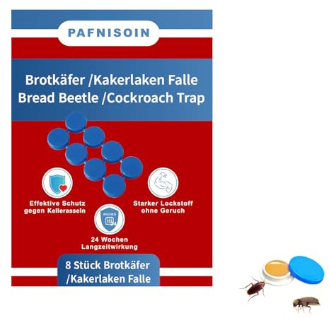Pafnisoin Trappole per Scarafaggi 8 Pezzi Trappola Scarafaggi Non Tossich