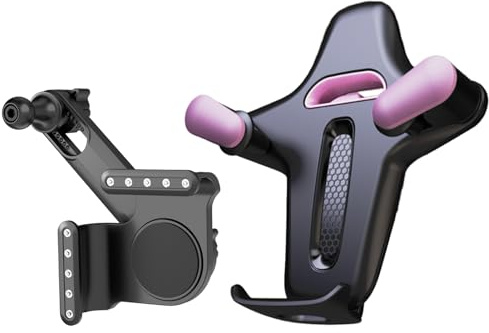 Generico Bilhållare - 7,44 × 4,45 × 2,60 tum Mobiltelefonhållare för Instrumentbräda Bil, 360 graders Bilstöd, Rotation, för Automatisk Pick-Up Lastbil för Instrumentbräda Scooter