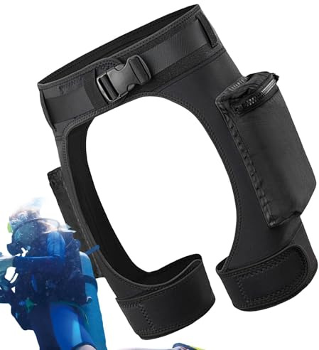 Costumi da Bagno Uomo | Mutande Subacquee Con Scollo Aperto - Pantaloncini Regolabili Leggeri Con Tasche E Fibbia Sgancio Rapido Per Snorkeling Sport Acquatici Surf Nuoto