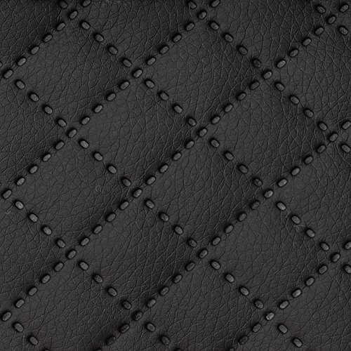 Kunstleder gesteppt kaschiert Meterware Leder Polsterstoff Stoff 140cm schwarz
