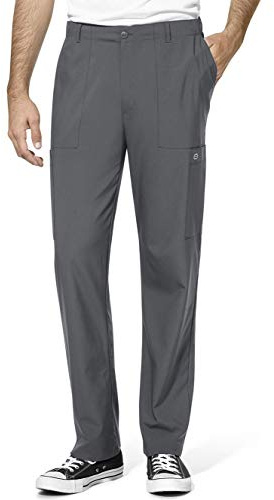 WonderWink 5355SPEWTMDS W123 - Pantaloni Cargo da Uomo, con Tasca Frontale, in Peltro, Taglia M