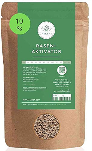 Bio Bodenaktivator Rasen 10 Kg - 100% tierfreundlicher Rasen-Aktivator - Bodenaktivator für Rasen - Fördert und aktiviert das Bodenleben - Für gesunden Boden und resistentere Pflanzen