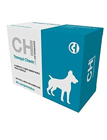 TRANQUI Chem Alimento Complementario para Perros Que Viven situaciones de estrés. 60 Comprimidos