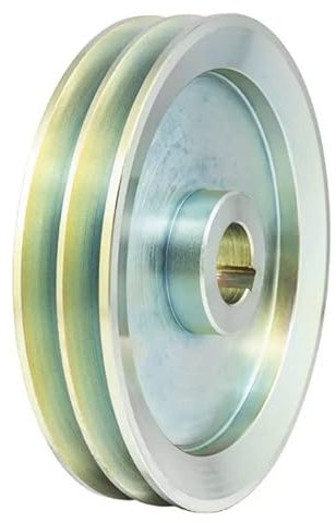 Keilriemenscheibe HB SPB 2x17mm 280mm Doppelrad Riemenscheibe E-Motor Riemenrad Elektromotorantrieb Keilriemen Riemenantrieb (Bohrung: 30mm, Nut 8mm)