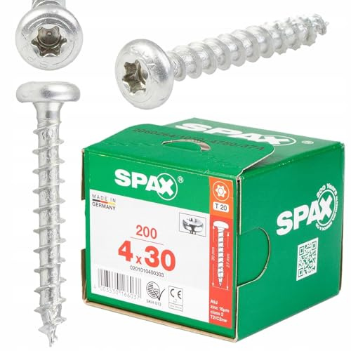 SPAX Schrauben SeKo T-STAR plus 4,0x 30 Wirox KP (200 Stk.)