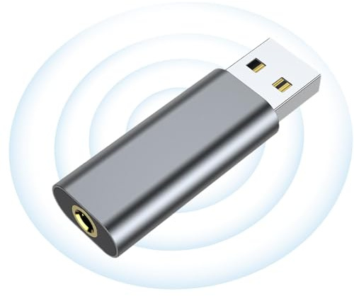Scheda audio USB | Adattatore per cuffie USB da 3,5 mm Plug and,Audio USB portatile, scheda audio portatile, interfaccia audio USB senza driver per cuffie, cuffie, laptop