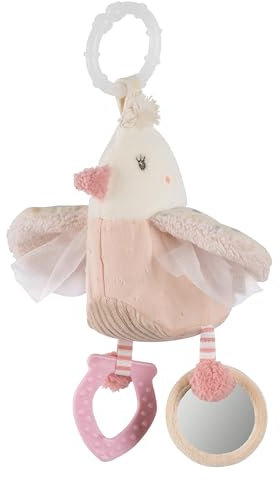 Fehn Activity-Vogel – Motorikspielzeug zum Aufhängen mit spannenden Spielfunktionen zum Greifen und Geräusche erzeugen - ein perfekter Begleiter für Babys und Kleinkinder ab 0+ Monaten