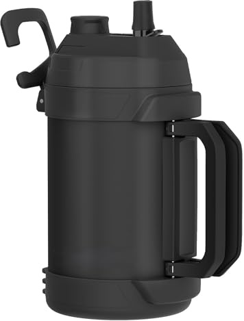 3,5 l Wasserkrug, groß, isoliert, Edelstahl, Sport-Wasserkrug, große dreiwandige Vakuumisolierung, hält bis zu 48 Stunden kalt, schweißfest, für Fitnessstudio, Wandern und Camping