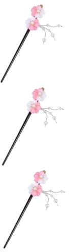 Healeved 3pièces à Cheveux Vintage Fleurs Épingle Décorative Rétro Pour Femmes Accessoire De Coiffure Élégant Pour Occasions Spéciales Et Casuals Rose