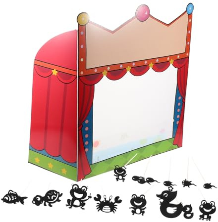 ERINGOGO Selbstgemacht Schattenspiel Satz Schattentheater Bühne Aus Papier Kinder Puppentheater Requisiten Kreatives Basteln Und Wissenschaftsprojekt Kindergarten Spielzeug