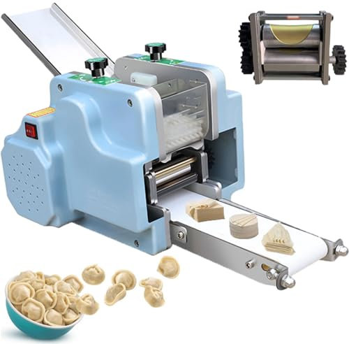 ylpddmm 120W Macchina Ravioli,Macchina Automatica Avvolgere Gnocchi, Macchina del Maker per La Pelle di Gnocchi Automatici, Ravioli Strumento Lavorazione Pasta Wonton Multifunzionale,7cm